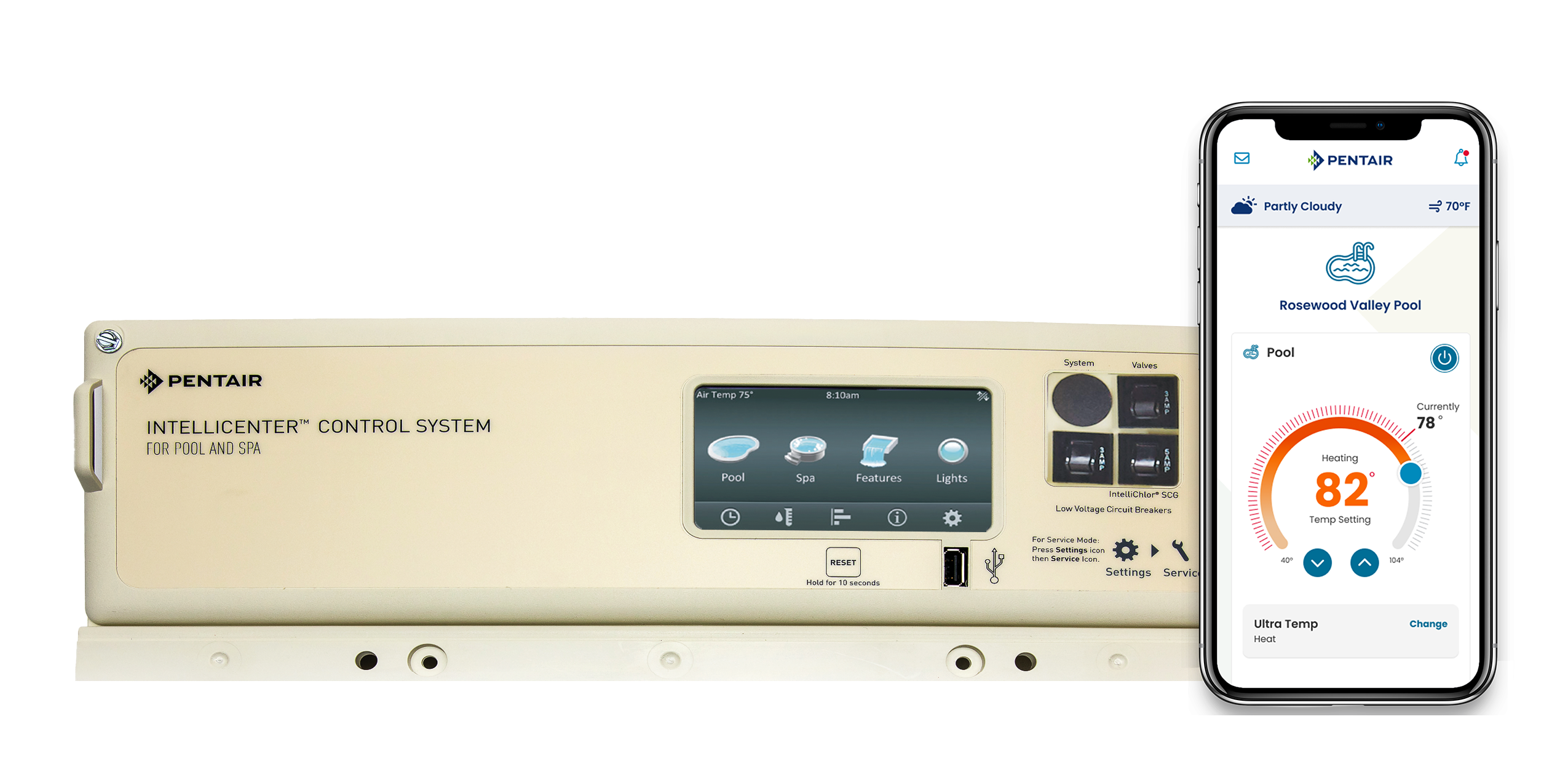 Pentair automation panel